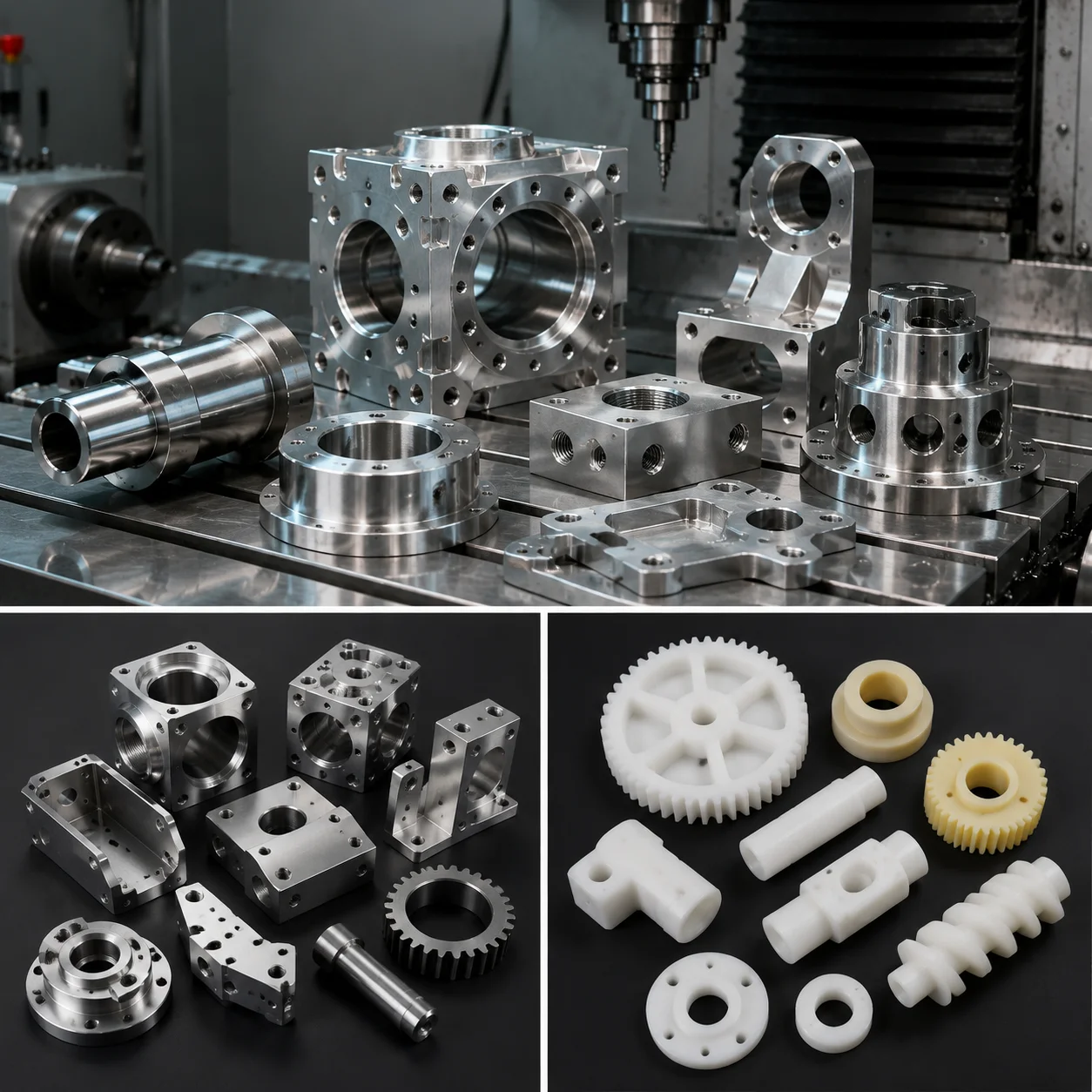 3‑Axis 4‑Axis 5‑Axis CNC Custom Machining Parts, Precision Milling Turning Metal & Engineering Plastic Components, OEM