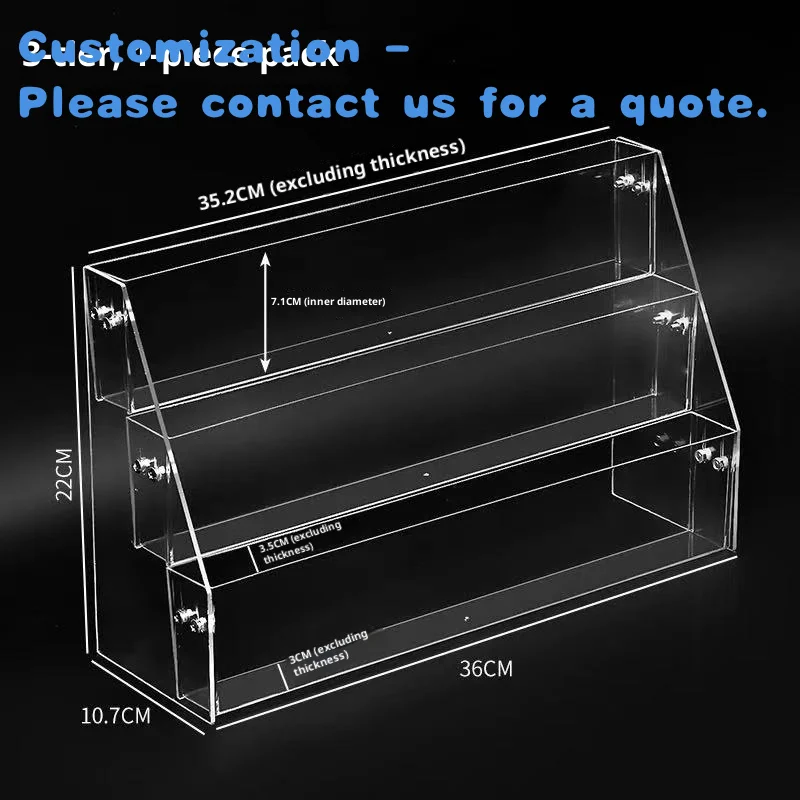 custom.Factory Direct Customizable Acrylic Display Shelf Advanced Stylish Store Stand Trade Show and Cosmetic Disp
