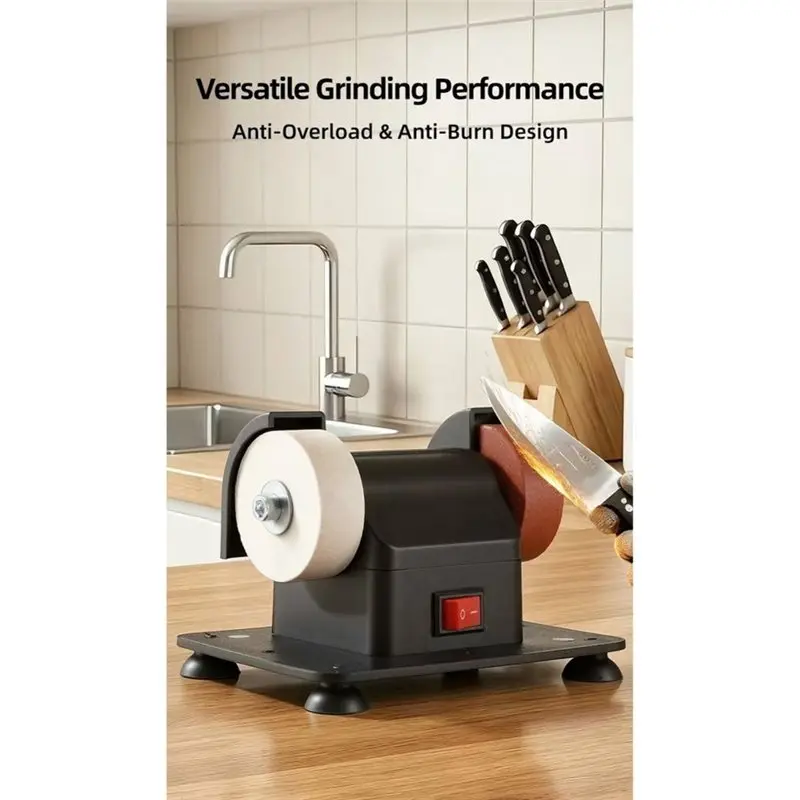 SOFT-Electric Bench Grinder Variable Speed Grinder For Metal Polishing Tool EU Plug