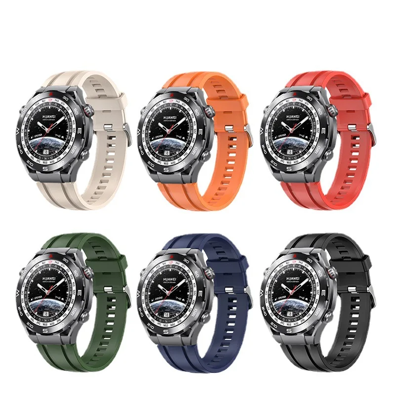 Silicone Watchband For Huawei watch ultimate Strap Sport Bracelet Wristband for HUAWEI Watch ultimate Replacement Correa Strap