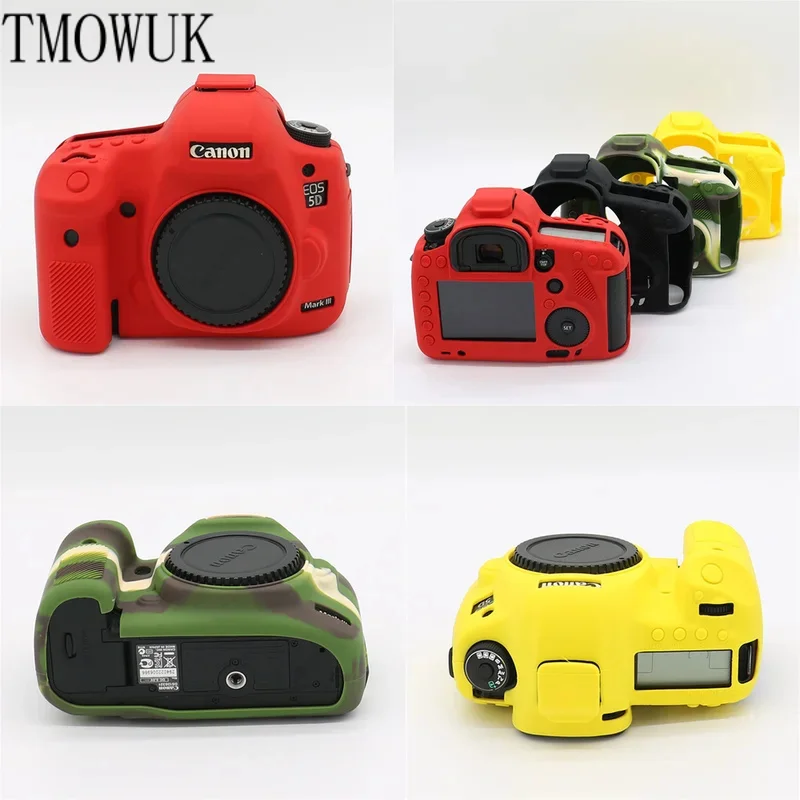 

For Canon EOS 5D3 5D Mark III Soft Silicone Armor Body Case Shockproof Camera Rubber Cover Skin