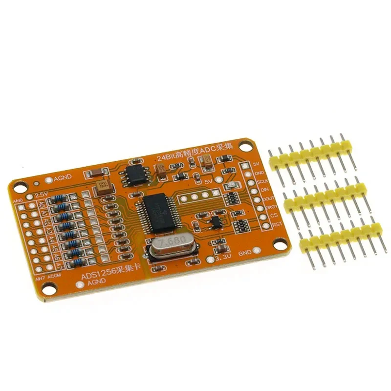 ADS1256 24 ADC8 road AD-precision ADC data acquisition module
