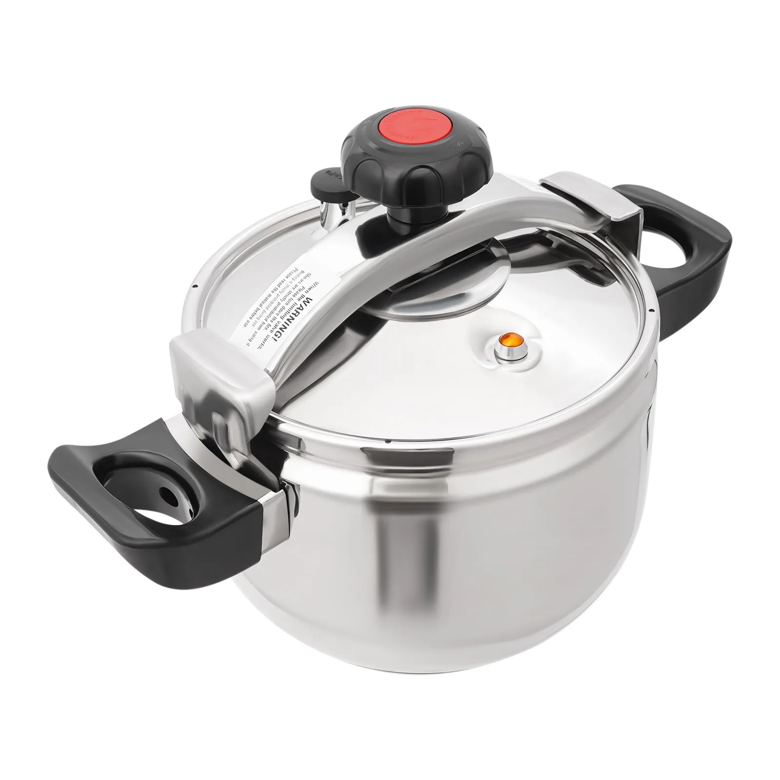 Olla a presión de acero inoxidable BYMAOCAR, olla a presión de cocción de 7,4 cuartos con mango resistente al calor para cocinar y guisar en la cocina