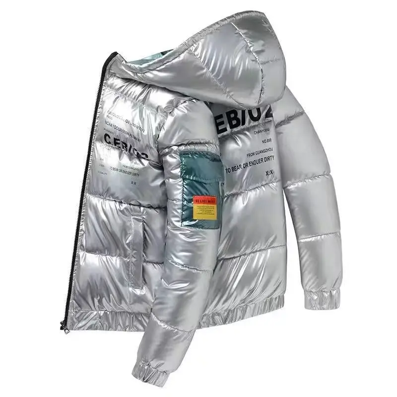 

2026 Fall Winter Bright Face Short Down Padded Jacket New Thick Padded Jacket Warm High Quality Loose Clothing Tide Coat Men's