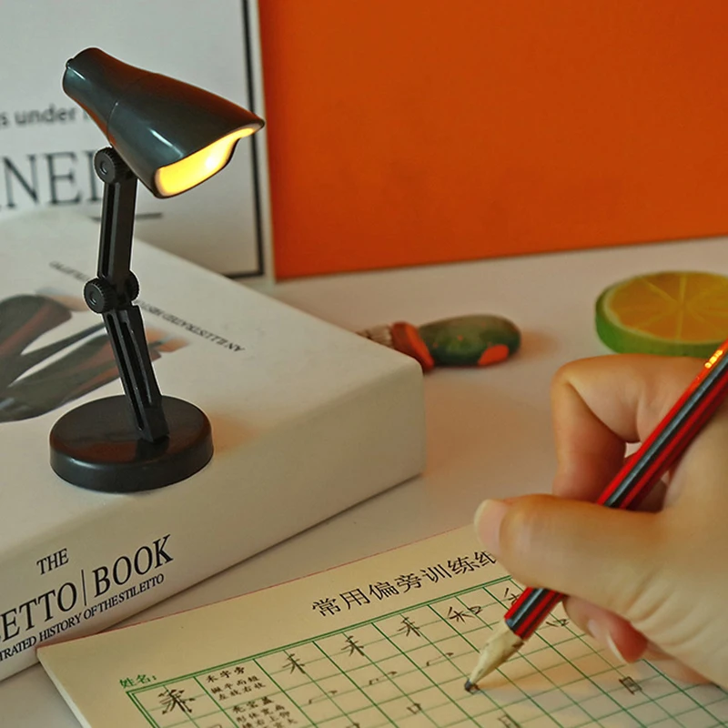 Creative Mini Luminous Desk Lamp Folding 360° Rotating LED Light Reading Lighting Toys Children Learning Luminous Toys