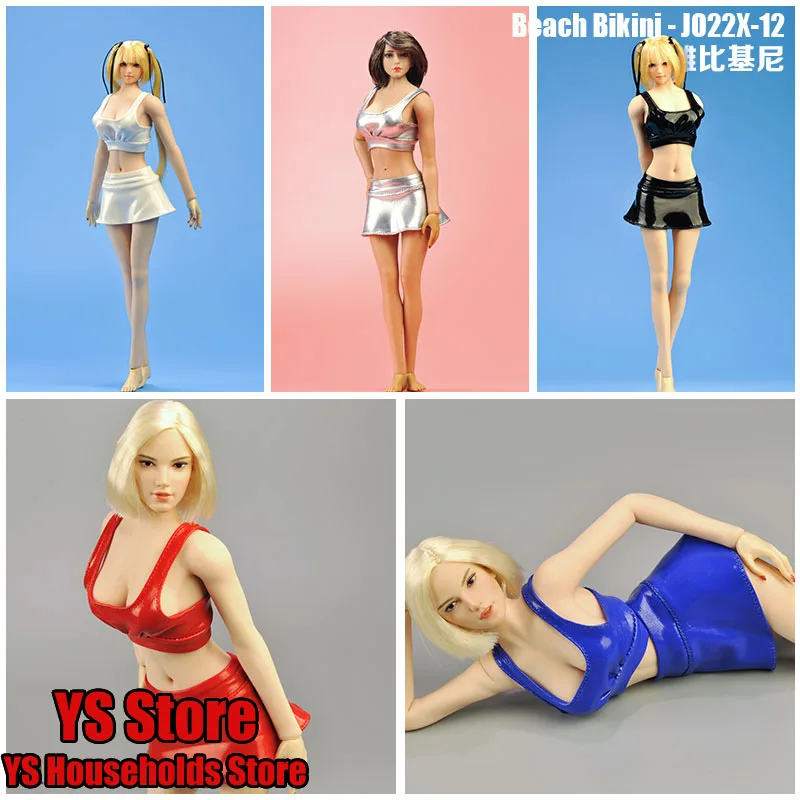 

5 Colors JO22X-12 1/6 Girl Soldier Mini Delicate Beach Bikini Set Sexy Lingerie DIY Cosplay Accessory Fit 12" Action Figure