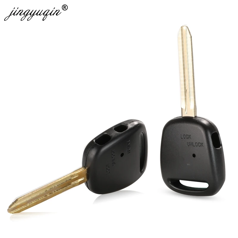 jingyuqin 1/2 Side Button Remote Key Shell For TOYOTA Carina Estima Harrier Previa Corolla Celica Key Case TOY43/Toy40 TOY41