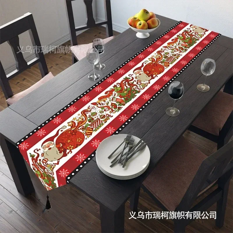 Christmas Supplies Party Decorations Irregular Table Flags Dining Tablecloths Table Mats