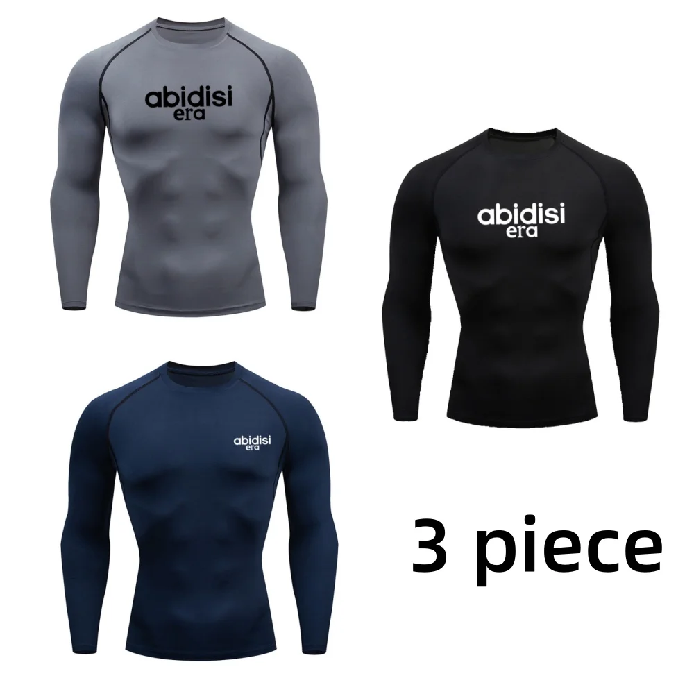 Comprehensive Elastic Long Sleeves Compression Shirt Cycling Muscle Training Tight-fitting Clothing Fitness Workout Sportswear