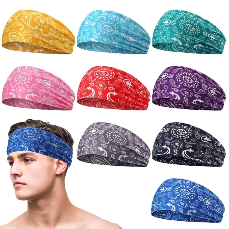 1pc Sports Sweatband Headband Men Women Quick Dry Breathable Outdoor Sports Headbands Yoga Hair Band Gym Running Tennis Headwrap