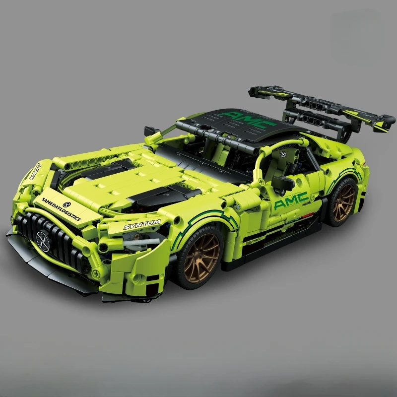 Kreative Technische Sportwagen Bausteine Set MOC Montage Ziegel Desktop Sammlung Ornament Festival Geschenk Erwachsene Kinder