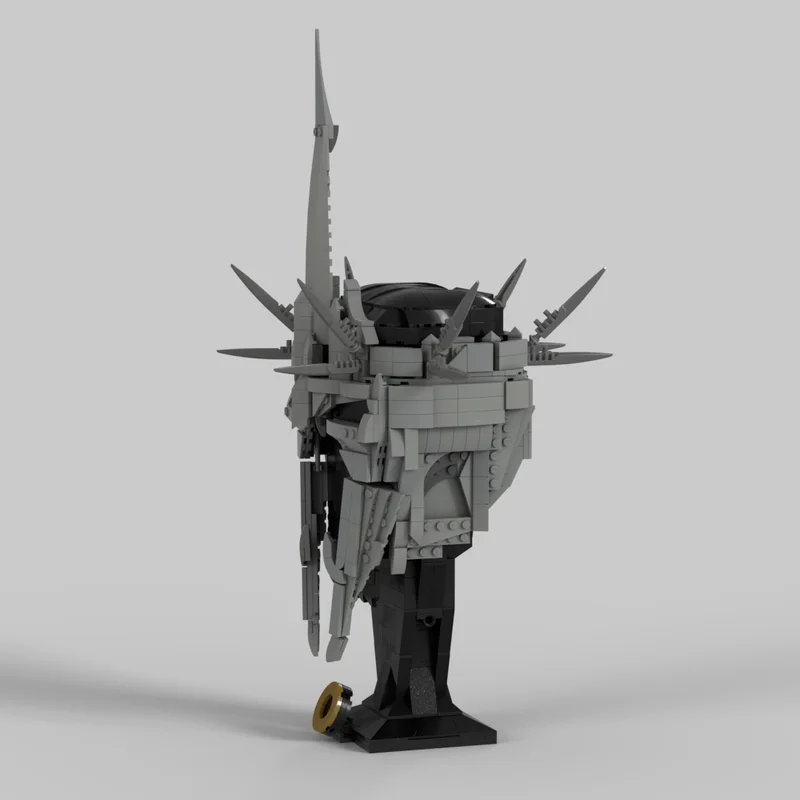927PCS MOC The Lords Of The Rings Witch King Of Angmar Helmet Furniture For Display Model Building Blocks Stacking Bricks