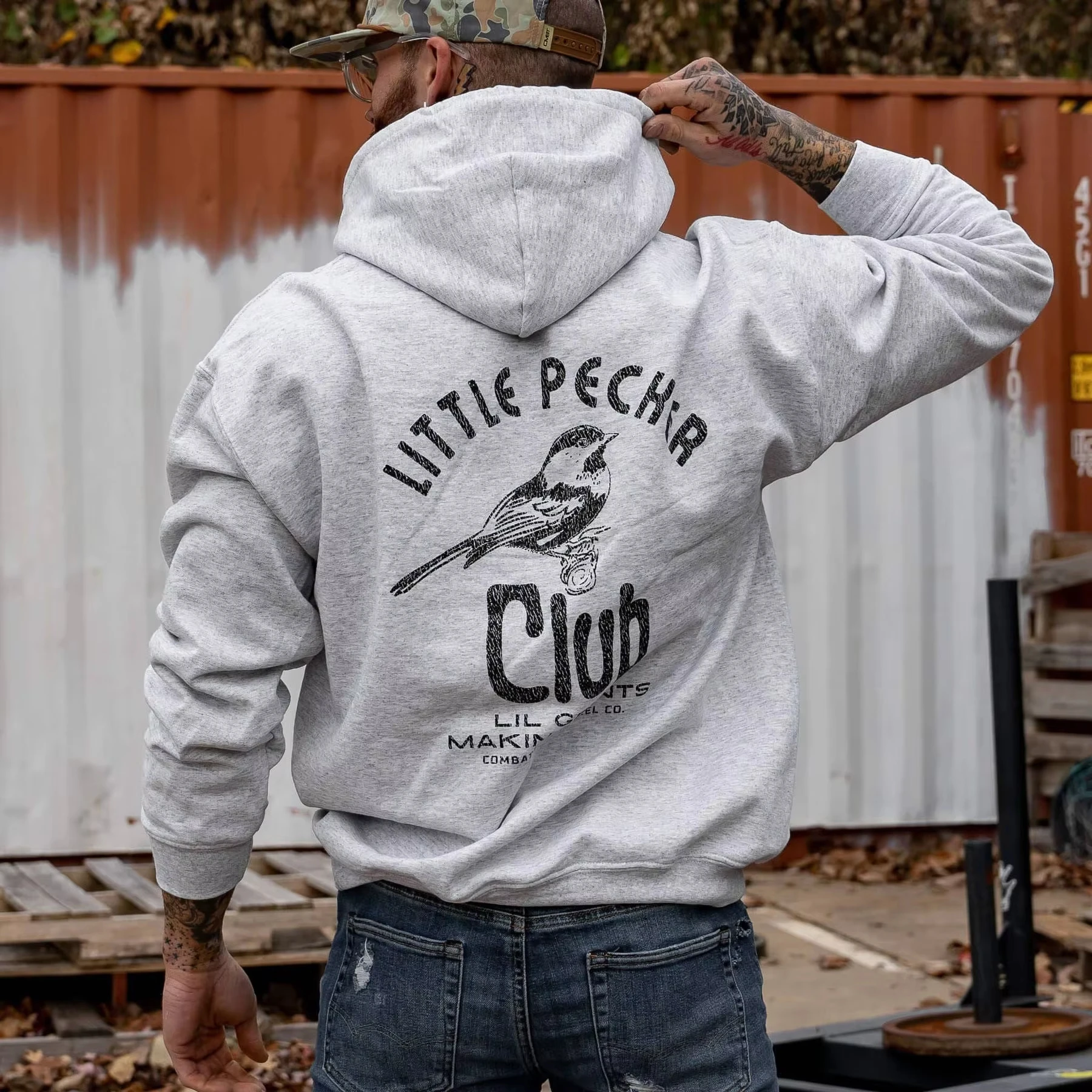 Fleece Hoodie Lined - Hot Little Pecker Club Fleece Lined