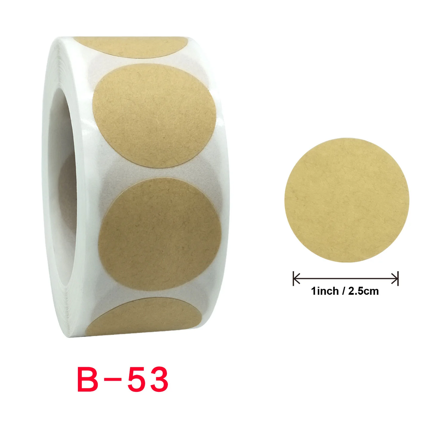 500Pcs Round/Heart-Shaped Sticker Roll Cute Heart-Shaped Seal Label Scrapbook Craft Birthday Party Gift Packaging Stationery