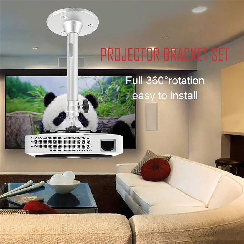 Salange Mini Projector  Wall Mount Stand Ceiling Bracket Holder for YG300 J15 HY320 Mini LED DLP Projector DV Security Camera