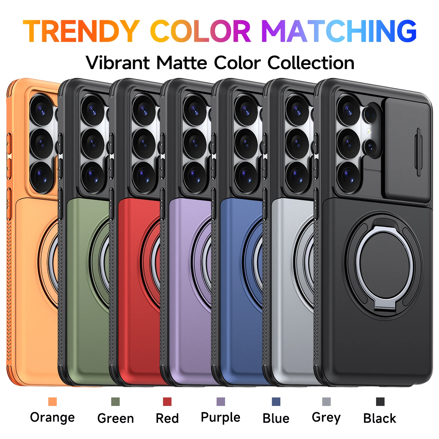 

Hidden Card Holder Wallet Case for Samsung Galaxy S26 Ultra S25 S24 A56 A16, Kickstand Slide Camera Protection Phone Cover Funda