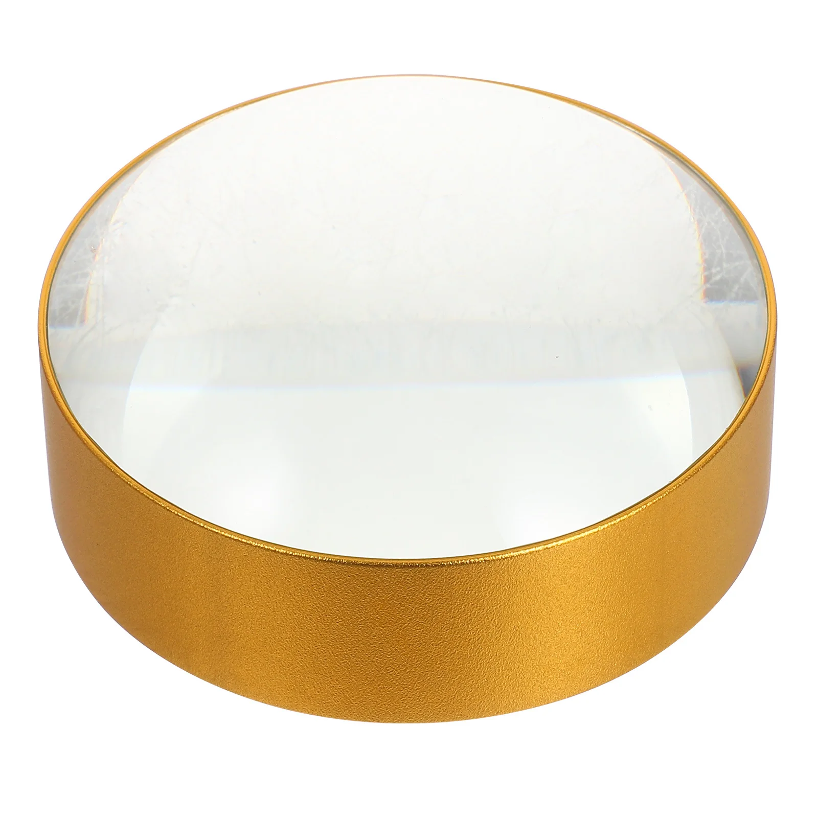 

Dome Magnifier Paperweight 4X Magnification Clear Optical Glass 75Mm Round Desktop Organizer for Reading Collectibles