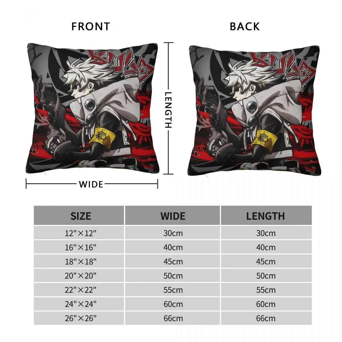 New Funny Gachiakuta Manga Pillow Cover Polyester Pillow Case Cushion Cover Retro Trendy Design Wedding Party Home Decor