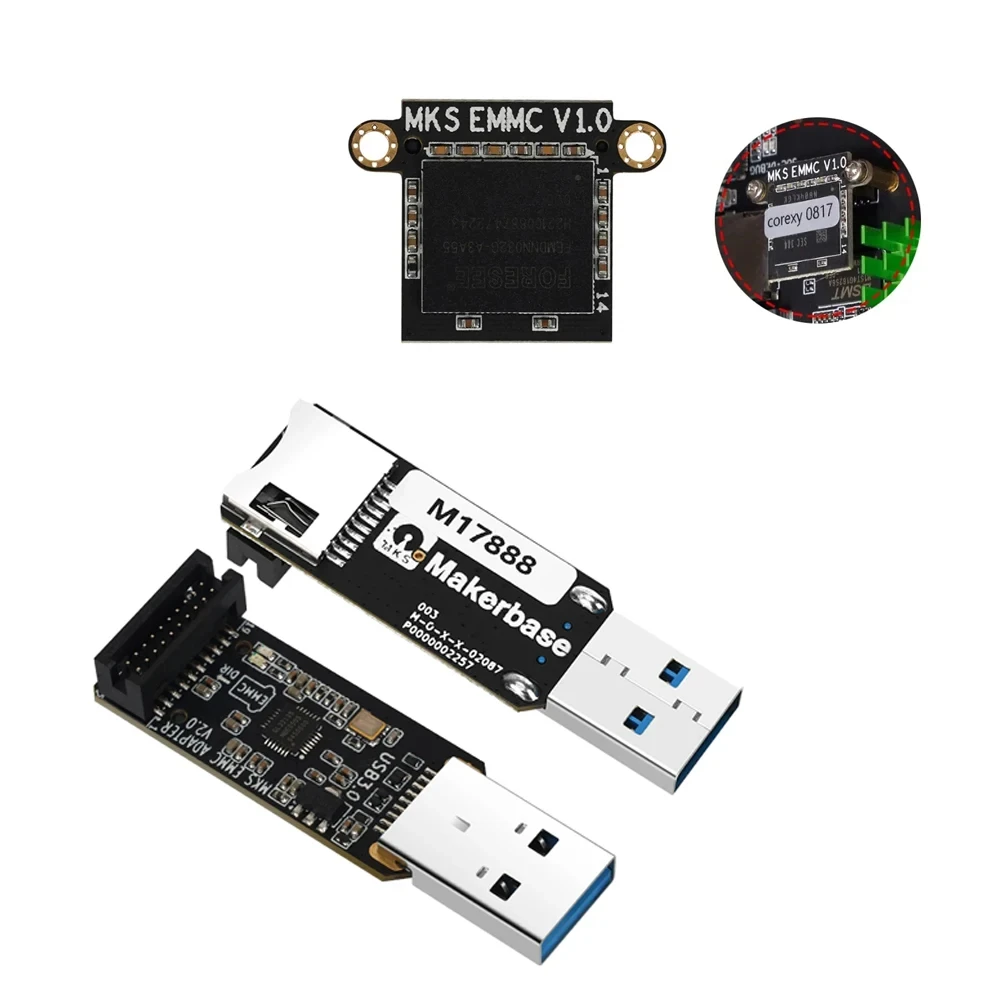 Модуль Makerbase MKS EMMC Micro SD 32 ГБ TF-карта для KLP1/KP3S Pro V2, для Elegoo Neptune 4/4 Pro/4 Max/4 Max