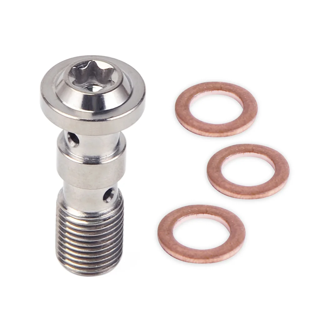 NICECNC M10 x 1.0 Single Double Banjo Bolt For BMW R 850 1100 1150 1200 R45 R65 R80 R100