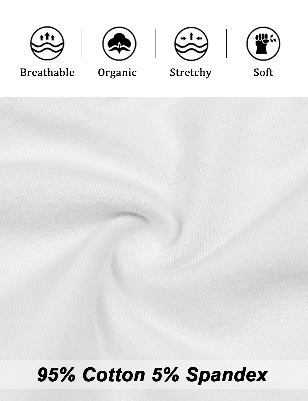 Molasus 5pcs Women\'s Breathable Cotton Panties High Cut Belly Control Briefs Ladies C Section Recovery Underwear White Plus Size