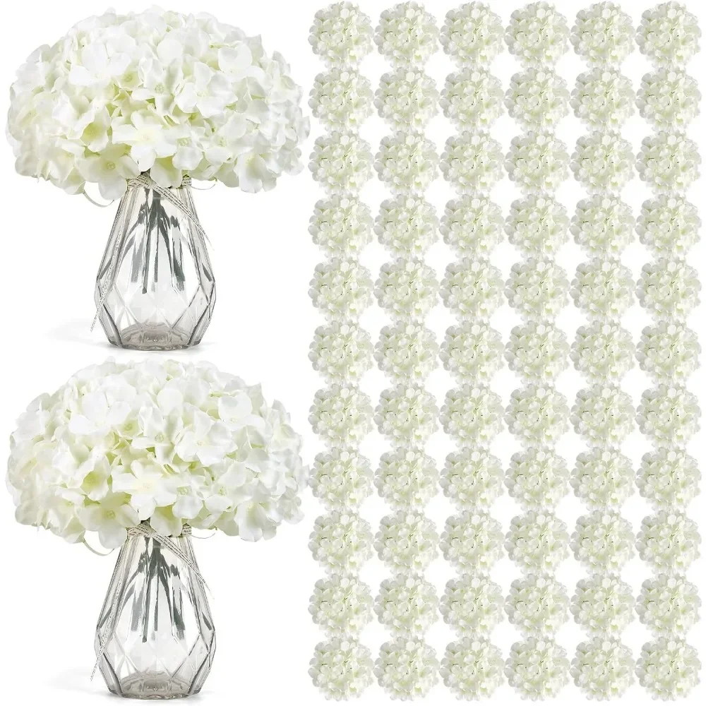 

Artificial Hydrangea Flowers,Silk Hydrangea Artificial Flowers Heads with Stems, Full Hydrangea Flowers for Wedding Centerpieces