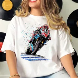 Moto Gp Tee women comic funny Japanese t shirt girl graphic clothes