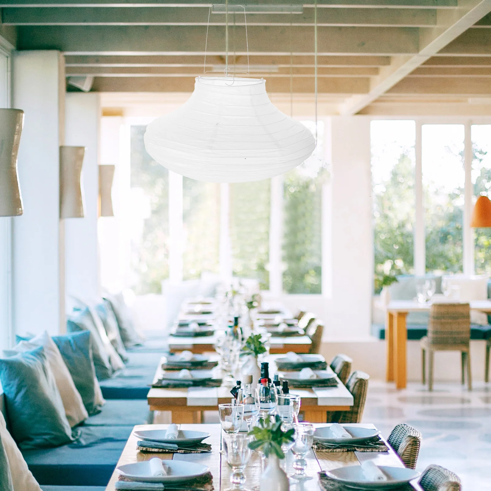 

Blank Paper Lantern Shade Indoor Decoration, Diy Graffiti Light Cover For Wedding Party, Ceiling Lamp Holder Craft Decor