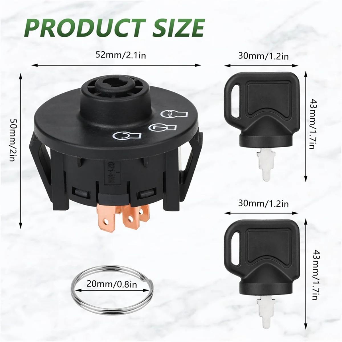 Сейчас в тренде, 3-позиционный переключатель зажигания с ключом для ExMark Toro 117-2221 137-4100 Z Master Time Cutter SS ZS Series