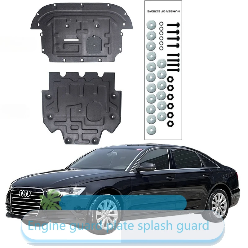 

Under Engine Cover Front Lower Engine Mudguard Splash Shields Mud Flaps Guard Panel For Audi A6L 2013-2018 1.8T 2.5T