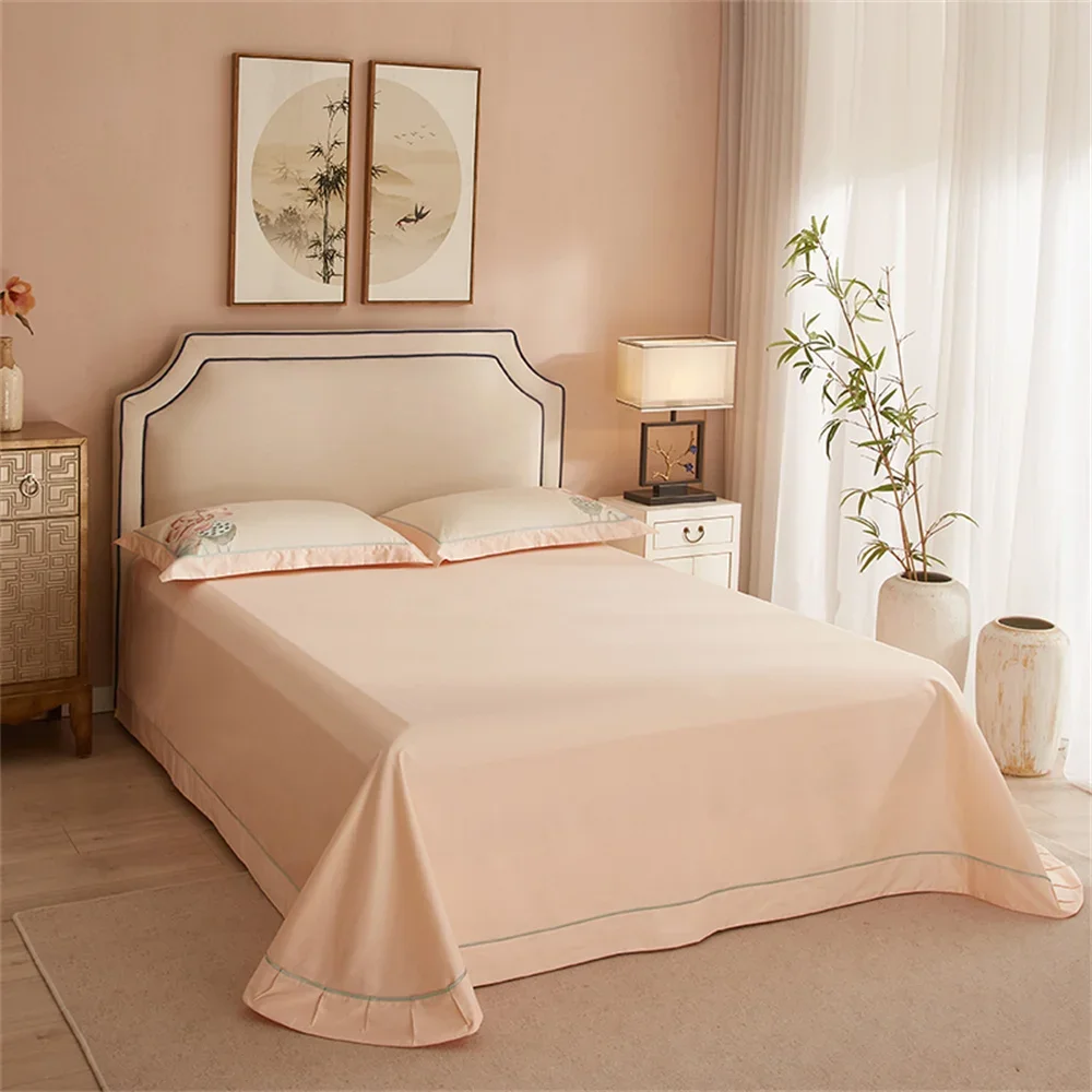 Svetanya Pink Satin Egyptian Cotton Lotus Duvet Cover Set 4Pcs Jacquard Queen King Bedlinens Cushion Covers