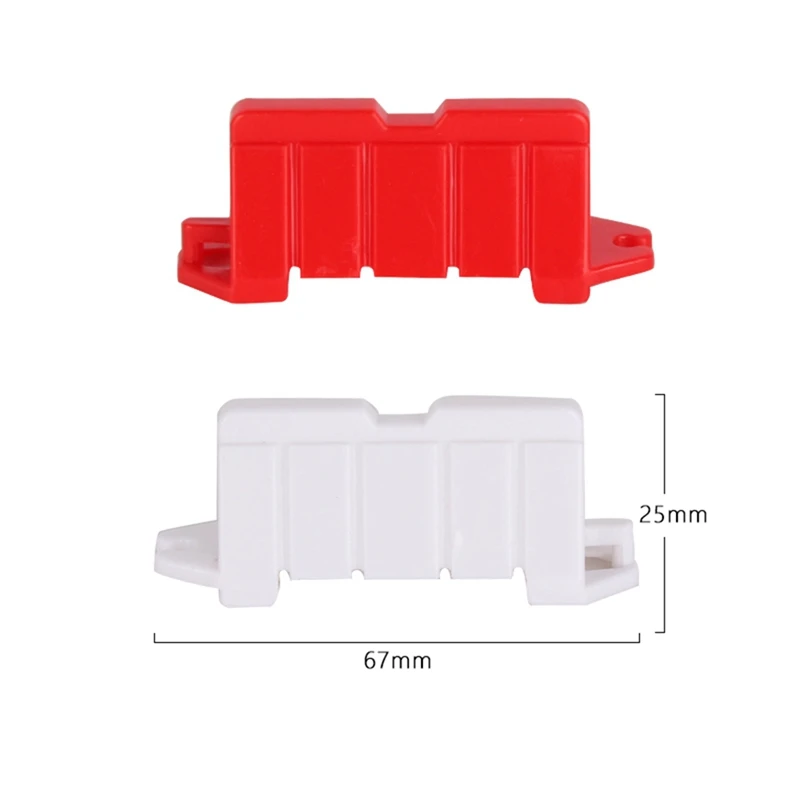 Lot de 50 pièces de barrière de circulation en plastique pour voiture RC, piste de course, camion HSP Tamiya Gardens I Kyosho, 1/16, 1/18, 1/28