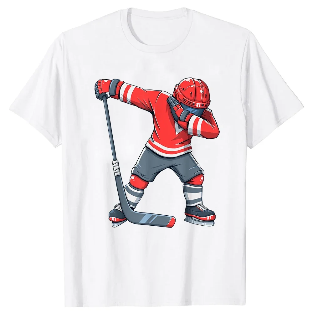 Personalized Adult Tees Normal New Design T Shirt Harajuku Casual Tops Funny Ice Hockey Dab Dabbing Apparel Player Youth T-Shirt