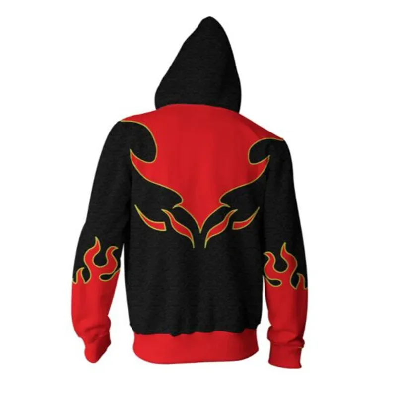 AZ15 เกมต่อสู้เทคเคน คาซามะ จินเครื่องแต่งกายซิปเสื้อฮู้ดคอสเพลย์ผู้ชายและผู้หญิงสบายๆกีฬาเสื้อกันหนาวใหม่