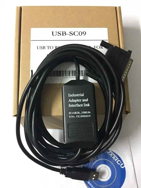 USB-SC09 with Big Head FX and A Series PLC Programming Line Data Line Download Line FX0/FX0S/FX1S/FX0N/FX1N/FX2N/A