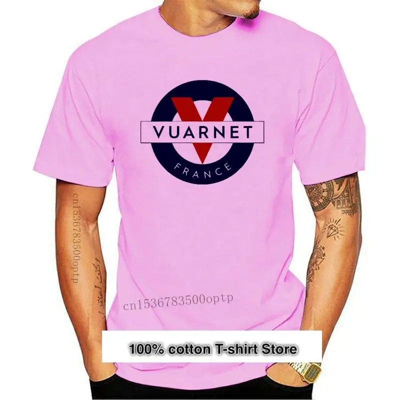 Vuarnet Vintage-Camiseta de algodón para hombre, camisa de manga corta con reestampado icónico, Harajuku, color blanco, nueva