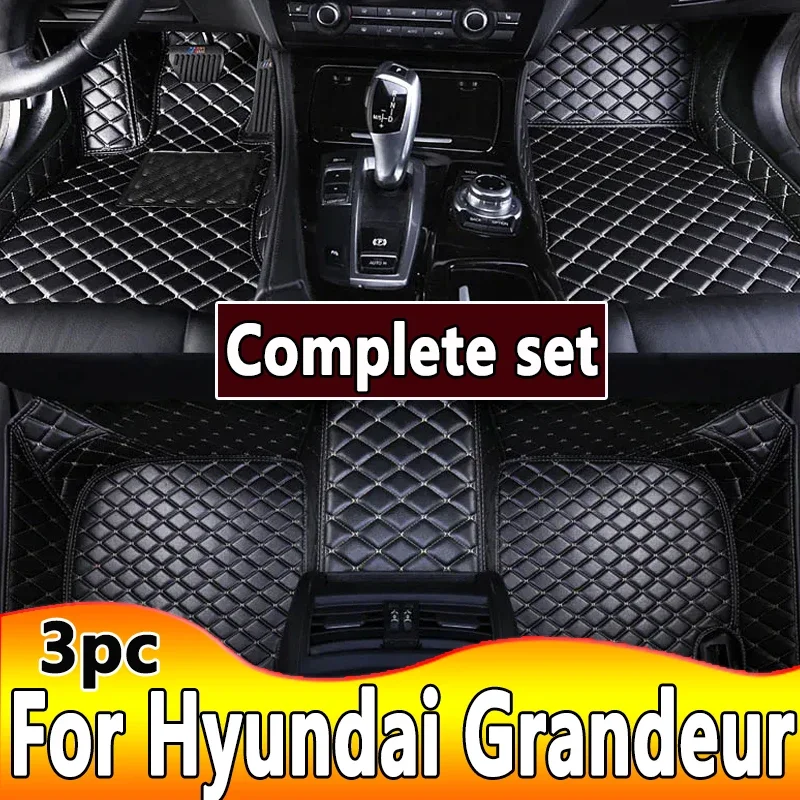 Car Floor Mat For Hyundai Grandeur Azera HG 2012 2013 2014 2015 2016 2017 Waterproof Pad Car Mats Foot Covers Car Accessories