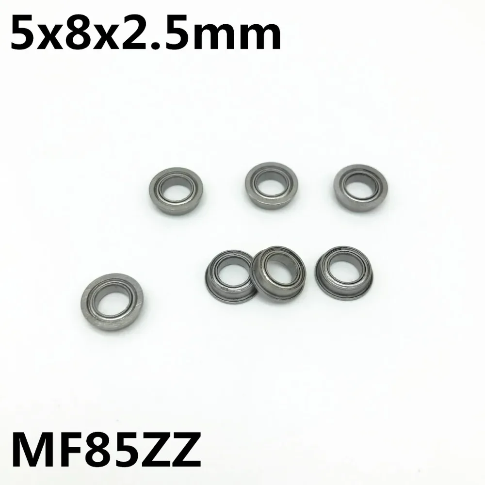 

10Pcs MF85ZZ 5x8x2.5 mm Flange Bearing Deep Groove Ball Bearing High Quality MF85Z MF85