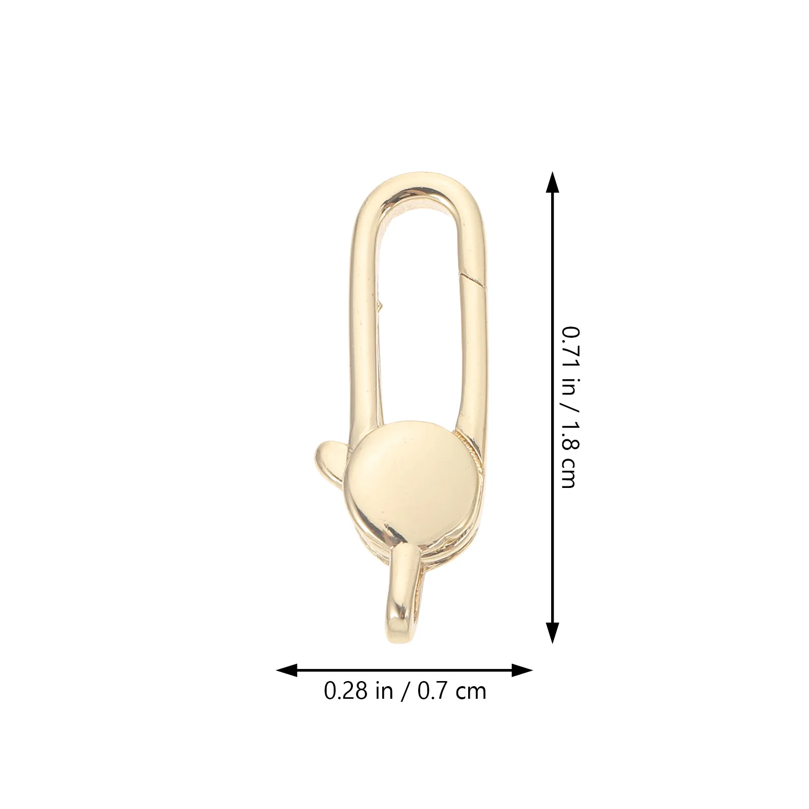 

2Pcs Lobster Clasp Clasps DIY Jewelry Making Kit Closures Necklace Repair Parts Accessories Keychains Part Lobster Claw Clasps