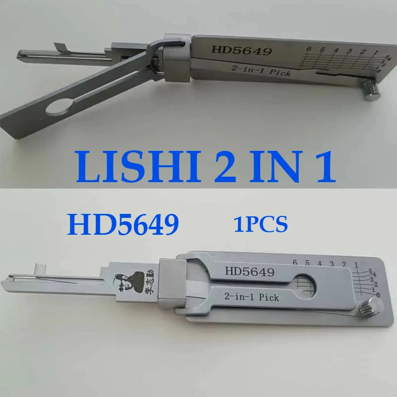 

1PCS 2 IN 1 LISHI Repair Tools HD5649 Locksmith Auto Door Open Car Auto Complete Set Ganzua Lishi Master Key Decoder Car Locks