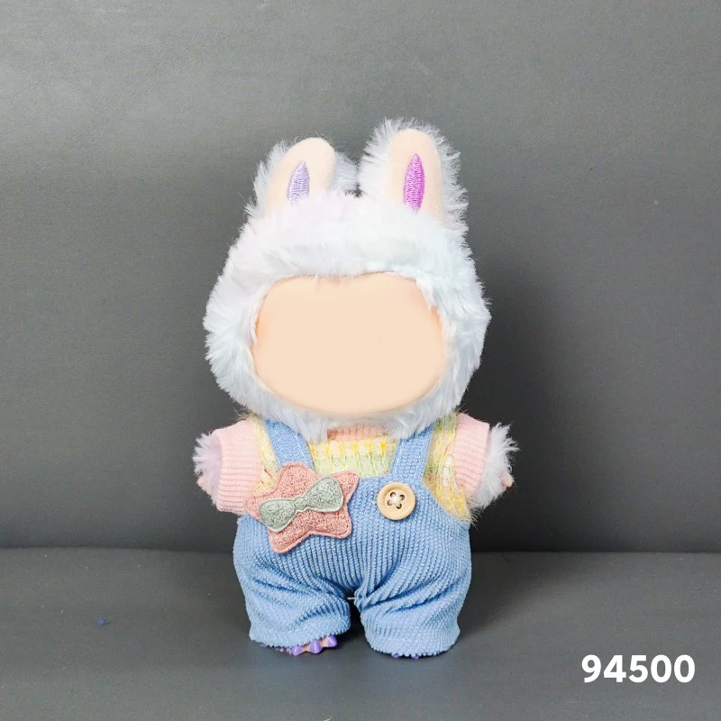 

Doll Clothes Outfit Accessories For Korea Kpop Exo 15-17cm Labubu Idol Dolls 10cm cotoon doll T-shirt denim shorts set Clothing