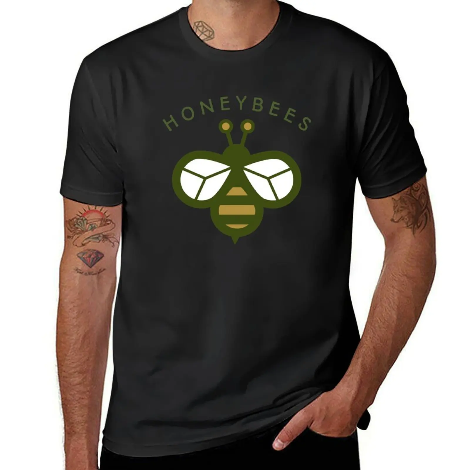 Honeybees, our wonderful pollinators. T-Shirt kawaii clothes sports fans blacks quick-drying t shirts for men cotton