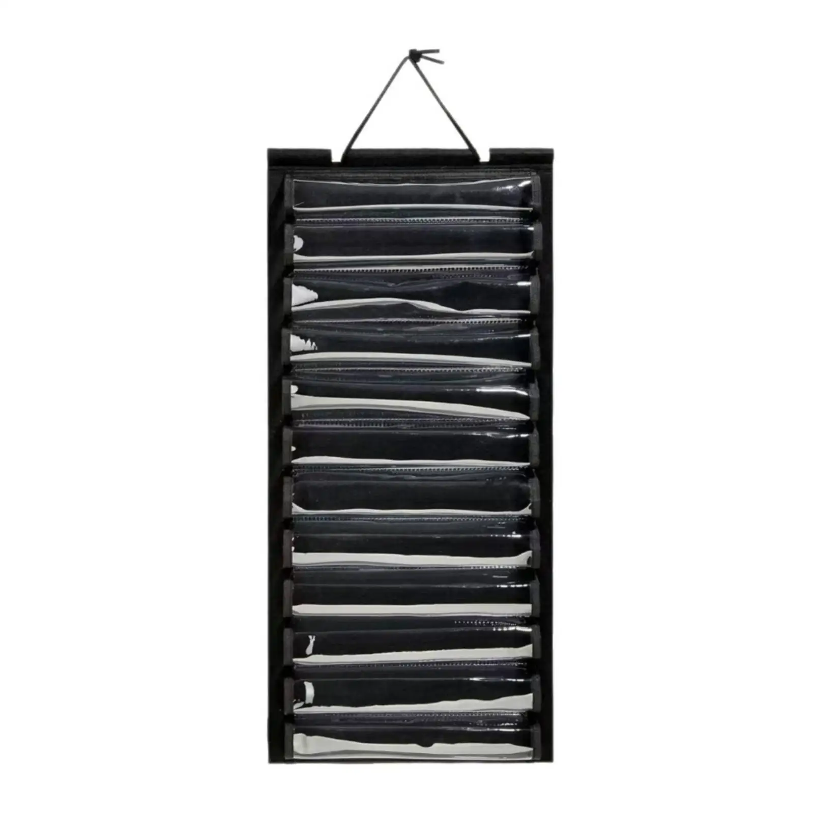 Training Arts Belt Organizer Vertical Training Arts Belt Display Rack Space-Saving Hanging Organizer with Clear Compartments for