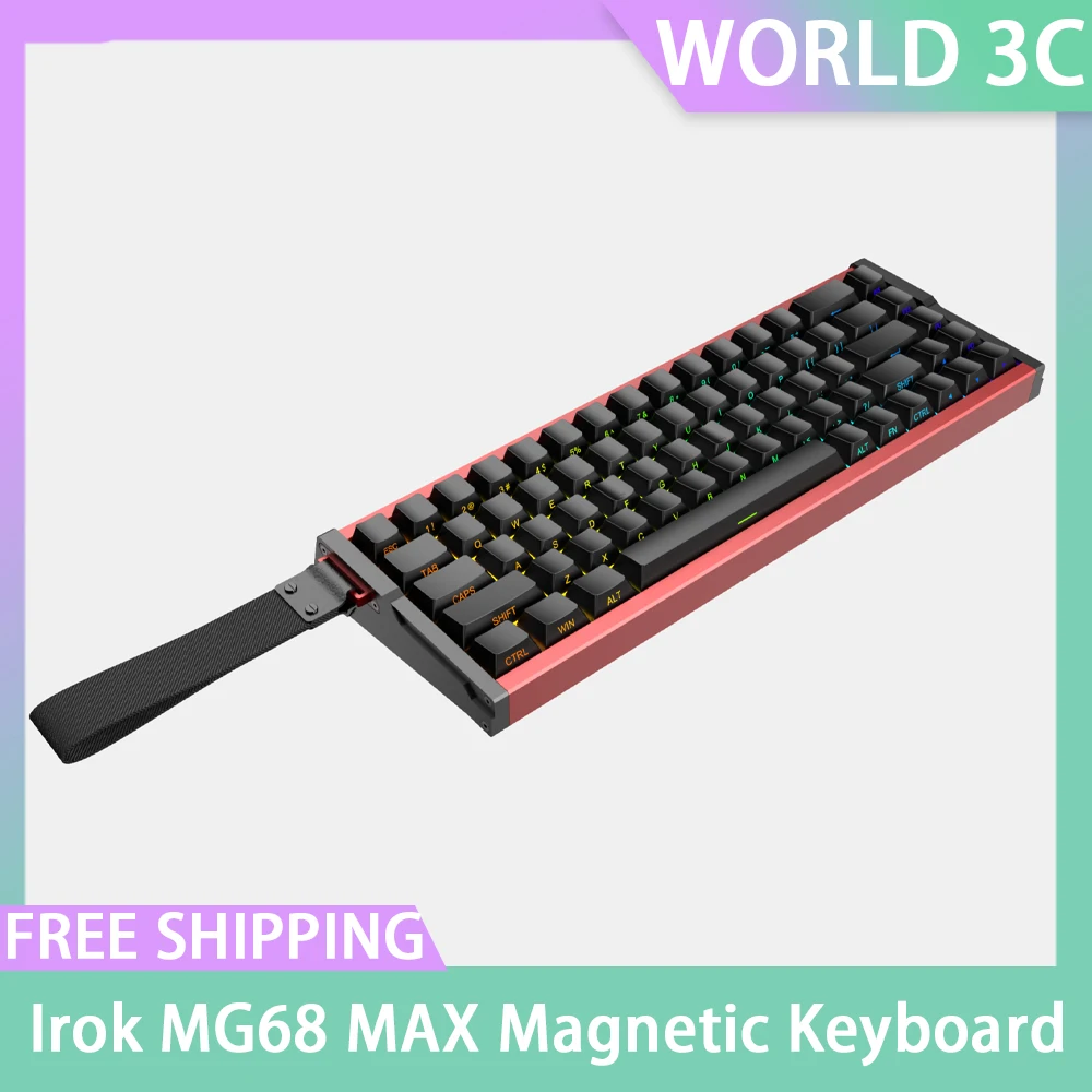 Irok MG68 MAX Keyboard Magnetic Switch Hot Swap RGB 8K Gamer Mechanical Keyboard PC E-Sports Gaming Accessories Customized Gift