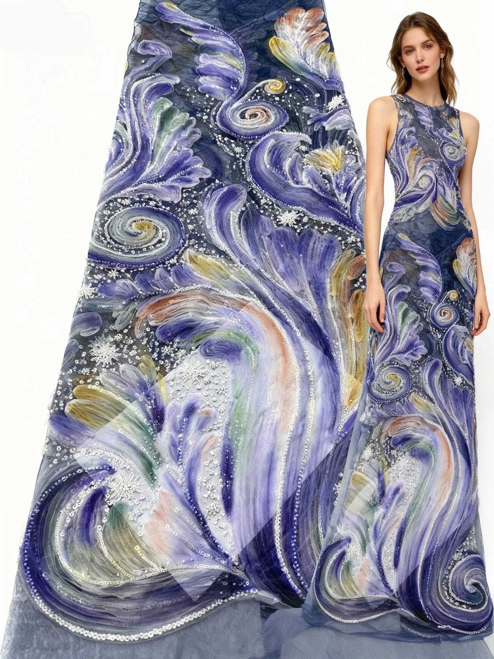 

Французская африканская кружевная ткань для жениха, шифон 2026, высокое качество, вышивка для женщин, свадебное платье, африканская нигерийская кружевная ткань с блестками