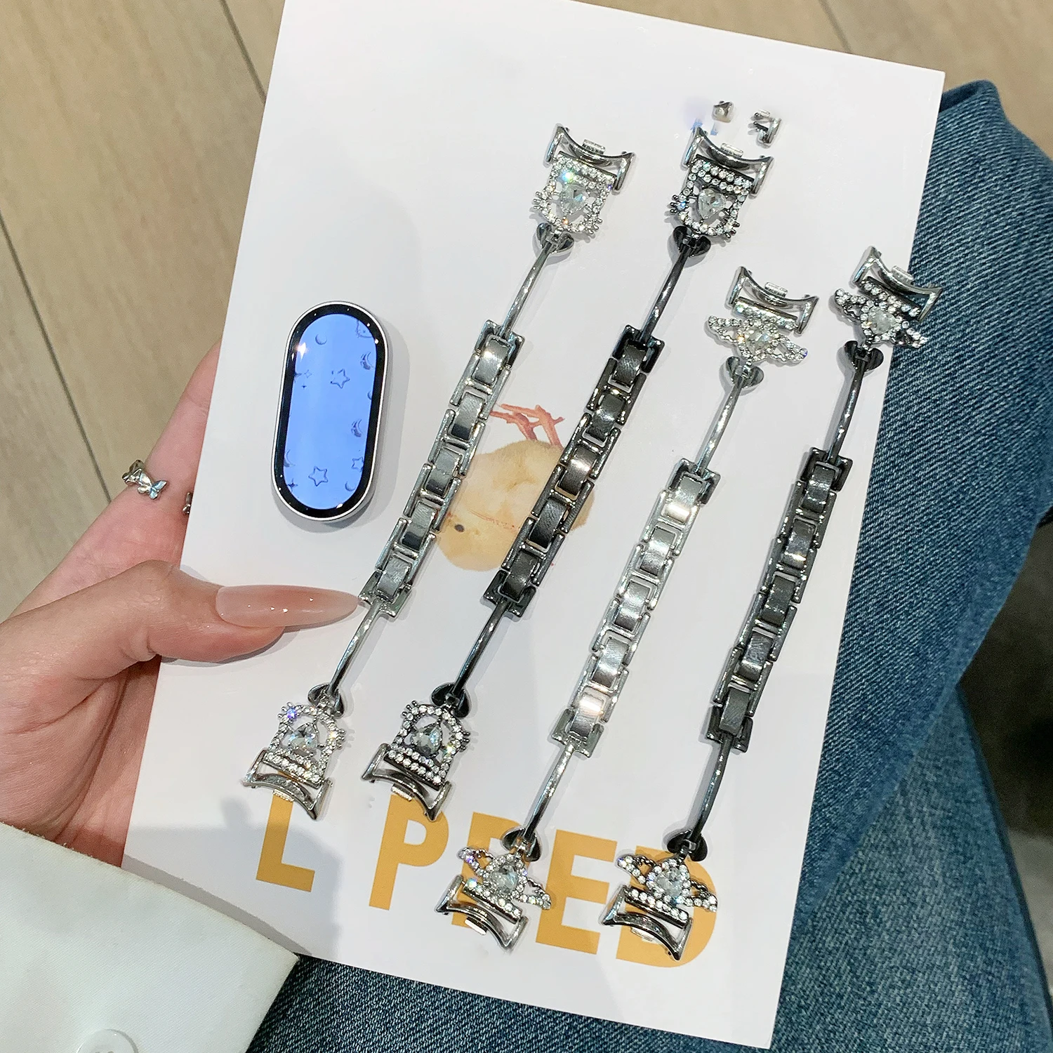 

Cat Heart Diamond Watch for Xiaomi Band 8/9 Pro 10 Love Angel Watch Band for Redmi Watch 4/5/6 Universal 18/20/22mm