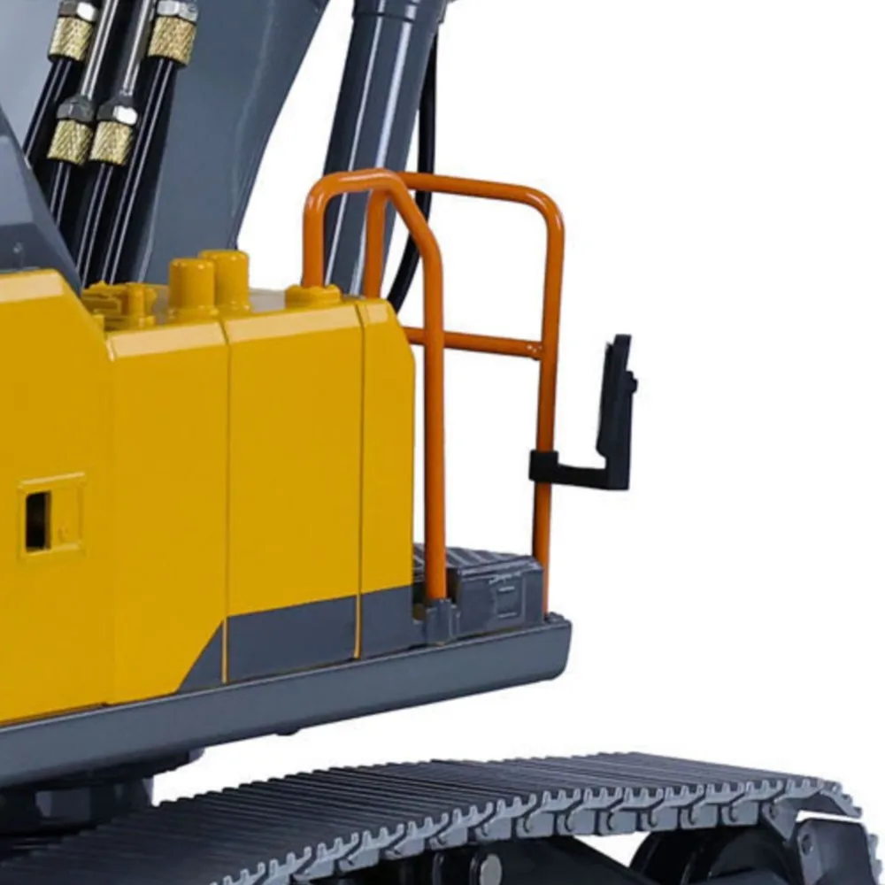 

RC Hydraulic Metal EC160E Excavator 1/14 Scale RTR Double E Remote Control Diggers Model Light System Yellow-Grey TH23138