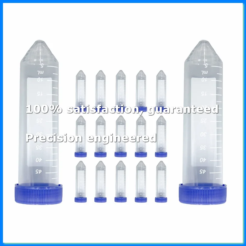 Scientific Conical Centrifuge Tubes 50ML, [50 Pack] Plastic Test Tube with Screw Caps, 50ML Sterile Test Tubes with Lids-A69M