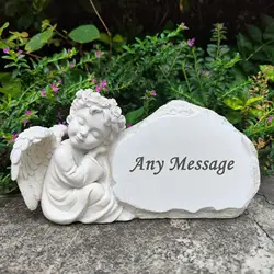 Memorial Garden Stones Engraved with Any Message - Personalized Remembrance Stones Grave Markers Memorial Plaques