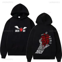 Fashion Green Day ' AMERICAN IDIOT ALBUM COVER ' hoody Men Green Day Printed Harajuku Hoodies Fall Hip Hop Sportswear Tops